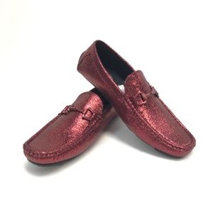 Amali's Men's Burgundy Moccasin Shoes Sizes 8.5 - 13